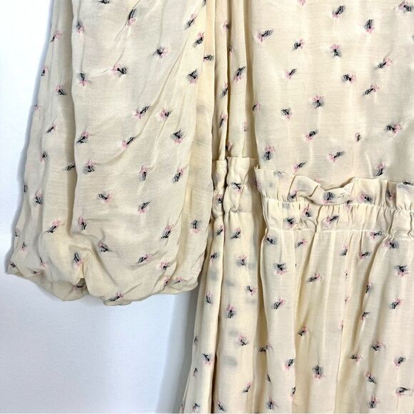 Munthe Curtis Open Back Embroidered Floral Midi Dress, Size 6 (EU 36) - Picture 5 of 15